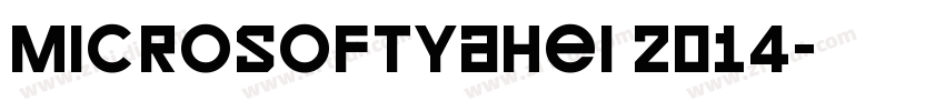MicrosoftYaHei 2014字体转换